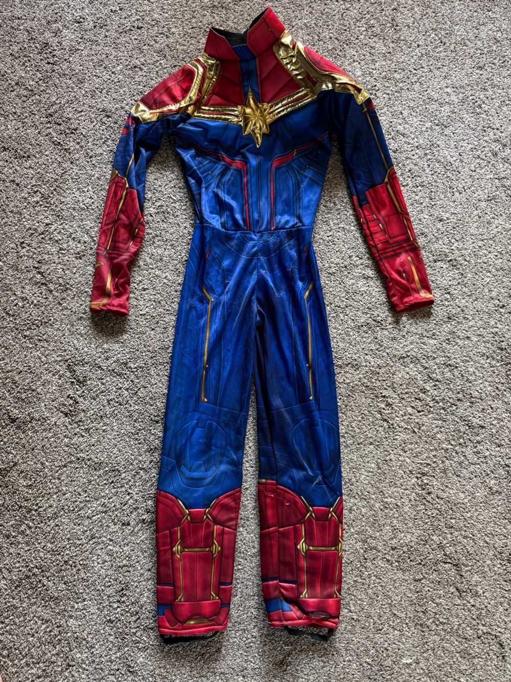 Captain Marvel Kids Superhero Costume - Blue & Red